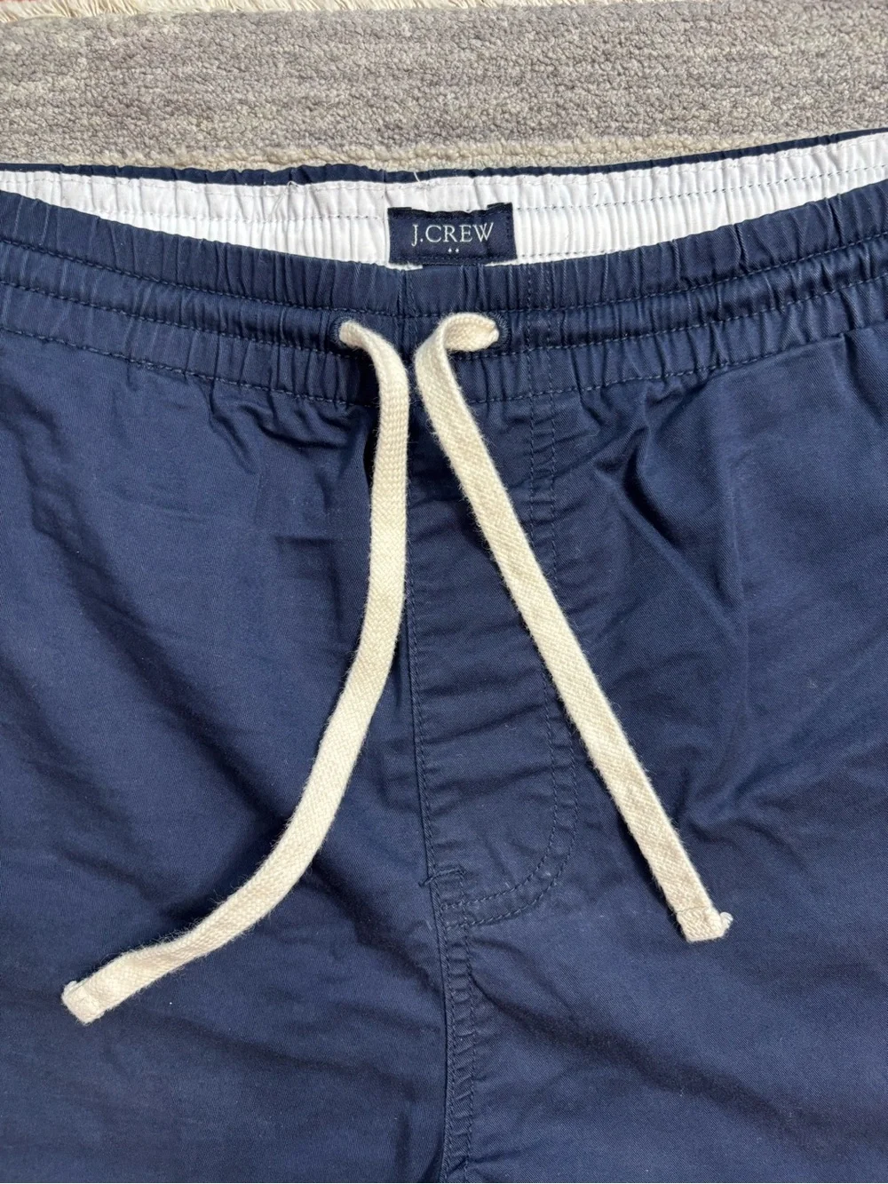 J. Crew Navy Blue Men’s Elastic Waist Khaki Shorts